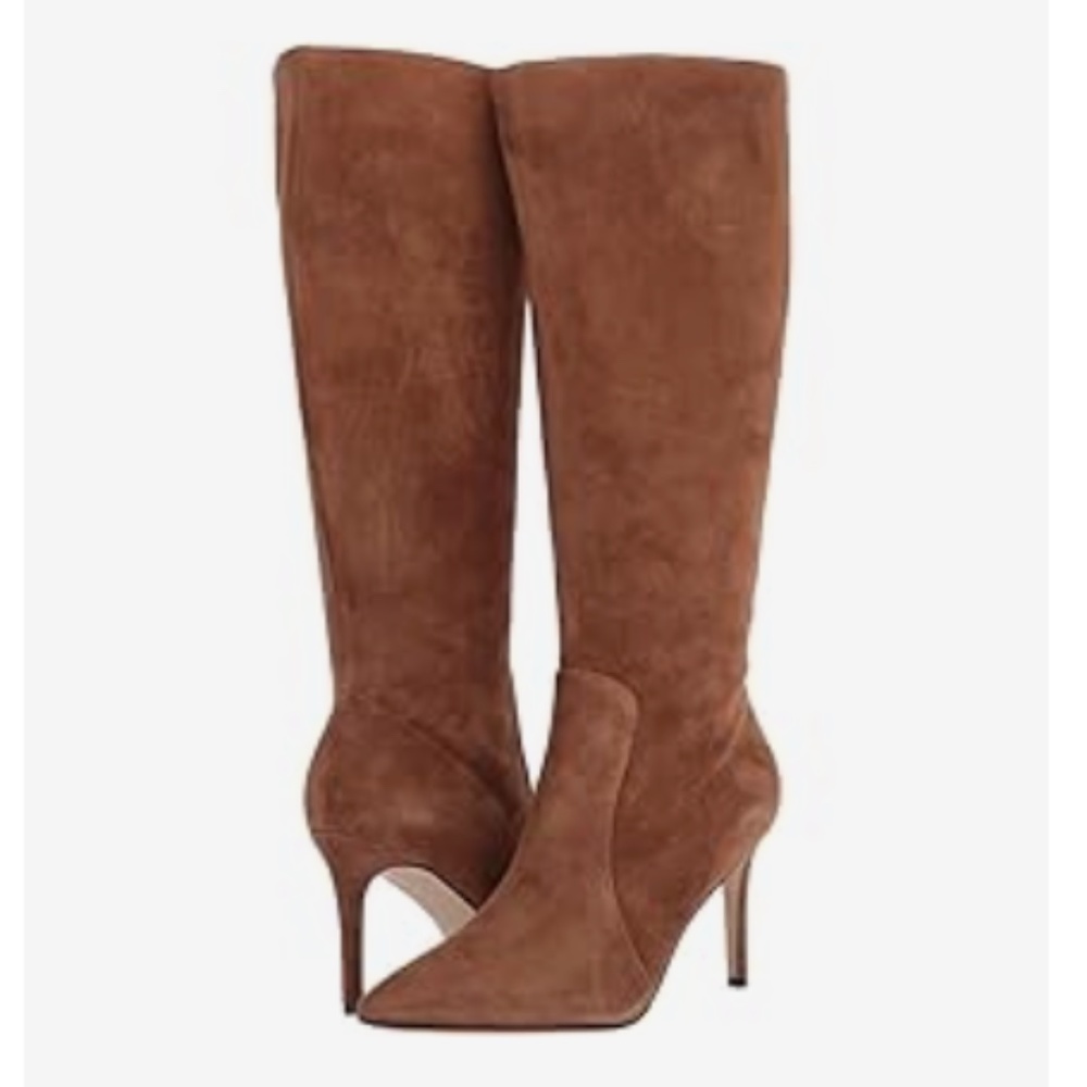 Nine West Fivera Tobacco Suede Stiletto Boot